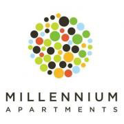 Millennium Apartments logo in Bloomington, Indiana
